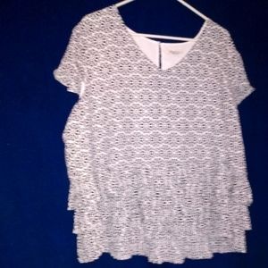 Women's Navy & white Blouse By Cato